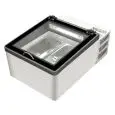 EXPOSITOR REFRIGERADO PARA VINOS DE SOBREMESA - MOD. POP 50 - CAPACIDAD LT. 33 - REFRIGERACIÓN ESTÁTICA - TEMPERATURA -15°/-23° - Dim. Cm. L 50,5 x P 76 x h 38,2 - CE