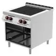 COCINA ELÉCTRICA - Mod. PTE92M0 - Todoplaca - Compartimento abierto - Alimentación trifásica 400V/3/50Hz - Potencia Kw 12 - Dimensiones cm L 80 X P 90 X H 90 - CE