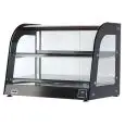 VITRINA CALIENTE DE SOBREMESA - MOD. TBVC - CRISTALES CURVOS - ESTRUCTURA DE ACERO INOXIDABLE - TEMPERATURA °C +30 /+ 90  - Control termostático - Iluminación -  Monofásica 240V - NORMA CE