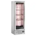 Armario de maduración de carne - Mod QM 368 - Gestión de humedad - Temperatura +2°/+10°C - Capacidad Lt 293 - 1 puerta de vidrio - Dimensiones cm L 60 x P 55,8 x H 182