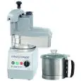 COMBI CUTTER Y CORTADORA DE VERDURAS PROFESIONAL - Mod. R 402 V.V. - Capacidad de la Cuba de acero inox lt 4,5 - Capacidad de porciones de 20 a 100 - Con variador dy Velocidad - Potencia W 1000 - Dimensiones cm L 32 x P 30,4 x 59h