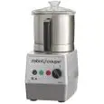 CUTTER DE SOBREMESA - Mod. R 4 - Capacidad de la Cuba de acero inox lt 4,5 - Capacidad de porciones de 10 a 50 - 2 velocidades - Potencia W 900 - Dimensiones cm L 22,6 x P 30,4 x 44h