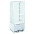 VITRINAS EXPOSITORAS REFRIGERADAS VERTICALES PARA BEBIDAS - COLOR BLANCO - Mod. RC98W - Temperatura +2°/+12°C - Capacidad lt. 98 - Alimentación monofásica V230/1 - Potencia W 180 - Medidas cm L 42,8 x P 38,6 x h 111 - Peso Kg. 38