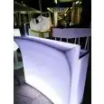 MOSTRADOR DE BAR LUMINOSO - MOD. ROBINSON LIGHT - PARA INTERIOR/EXTERIOR - ESTRUCTURA DE POLIETILENO - NORMA CE