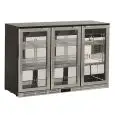 EXPOSITOR REFRIGERADO EN ACERO - Mod. U285ZJ - Temperatura +0°/+10°C - Capacidad lt. 315 - Alimentación monofásica V220-240/1 - Potencia W 220 - Medidas cm. L 135 x P 53 x h 83,5 - Peso Kg. 79