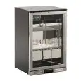 EXPOSITOR REFRIGERADO EN ACERO - Mod. U85ZJ - Temperatura +0°/+10°C - Capacidad lt. 129 - Alimentación monofásica V220-240/1 - Potencia W 160 - Medidas cm. L 60 x P 53 x h 83,5 - Peso Kg. 37