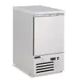 Mesa saladette refrigerada modelo SALADETTE SF 401, temperatura +2°C / +8°C, capacidad bruta 109 Lt, dimensiones exteriores 435 x 700 x 870 mm.