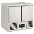 Mesa congeladora modelo SALADETTE SF 402 BT, temperatura -10°C / -20°C, capacidad bruta 257 Lt, dimensiones exteriores 943 x 700 x 860 mm.