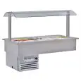 EXPOSITOR REFRIGERADO EMPOTRABLE - MOD. SAMBA BAHIA - para PESCADO y CARNE - Temp. °C -2/0 - Alimentación monofásica V 230/1/50 Hz - REFRIGERACIÓN ESTÁTICA - GAS REFRIGERANTE R290 - DESESCARCHE AUTOMÁTICO EN PAUSAS