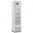 ARMARIO REFRIGERADO DE CHAPA BARNIZADA BLANCA - PARA BEBIDAS - VENTILADO - Mod MILS COOLER 225V B - CAPACIDAD 221 L - 1 PUERTA DE VIDRIO - TEMPERATURA +1/+9°C - MEDIDAS cm L 45 x P 49,7 x 188,1 H - NORMA CE