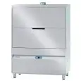 LAVAOBJETOS ELECTRÓNICO DE ACERO INOX - MOD. SM991E - N. 2 CESTAS - CON BOMBA DESAGÜE - ALIMENTACIÓN TRIFÁSICA - SISTEMA CONTROL ELECTRÓNICO GESTIÓN LAVADO - ALTURA PUERTA ÚTIL cm 84 - CESTAS N. 2 cm 60x67 - CICLO (seg) 120/240/360/540 - DISPENSADOR DE DE