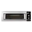 Horno pizza FM eléctrico - Mod. STZ 633 M - Capacidad 6 pizzas Ø 33 cm - Potencia 8,8 kw - Trifásico 400v-50/60hz - Medidas de la cámara: 1230x700x190 - Temperatura máxima: 400°C - Dim. Ext. 1500x990x390 - Peso 140 kg