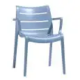 SILLA SUNSET - MOD. 2329 - ESTRUCTURA DE TECNOPOLÍMERO REFORZADO - PARA USO EN INTERIORES Y EXTERIORES - APILABLE - DIM. cm L 61 x D 59 x H 82 - NORMA CE