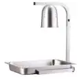 PLACA CALENTADORA CON LÁMPARA DE INFRARROJOS - Mod. SV 275 - N. 1 lámpara - Funcionamiento independiente de la lámpara - Potencia W 275 - ALIMENTACIÓN MONOFÁSICA 230V/1/50Hz - Dimensiones cm L 35 x P 34 x 56 h - CE