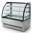 VITRINA REFRIGERADA PARA PASTELERÍA - MOD. EVO_VTIX - DE ACERO INOX - REFRIGERACIÓN VENTILADA - TEMPERATURA °C +2/+4 - CRISTAL FRONTAL ABATIBLE Y PUERTAS CORREDERAS POSTERIORES DE CRISTAL AISLANTE TEMPLADO - CRISTALES LATERALES DE CRISTAL AISLANTE - N. 3
