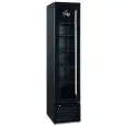 Expositor refrigerado - Ventilado - Mod THIN FREEZER BLACK - Capacidad L 165 - N 1 puerta de vidrio - Temperatura -17/-22°C - Dimensiones cm L 42 x P 60 x H 188