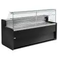 Mostrador vitrina para alimentos refrigerado - Mod TIBET - Refrigeración estática - Temperatura mínima de trabajo °C +4/+6 - Profundidad estante exposición: 52 cm