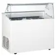 VITRINA DE HELADERÍA - MOD. VETRINA TP 6 - CAPACIDAD LT 246 - TEMPERATURA -15°/-20°C - Medidas cm. A 120 - x F 67,3 - x h 117,5 - CE