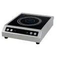 PLACA DE INDUCCIÓN - Mod. TT 350 TOUCH - Placa vitrocerámica - Pantalla digital y mandos táctiles - Superficie de inducción mm 120 ÷ mm 260 - Potencia W 3500 - Alimentación monofásica - Dimensiones cm L 34 x P 41 x 10,5h - CE