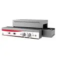 Tostador de Cinta FM mod. TTH3002 - Velocidad de avance regulable - Doble sentido de giro - Potencia 3 kw - Cámara de cocción 200 x 500 x 70 - Monofásico 230v-50/60hz - Peso 20 kg - Dim. Ext. 750x420x250