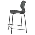 TABURETE UNI - MOD. 378B - ESTRUCTURA DE ACERO - ALTURA ASIENTO cm 65 ARMAZÓN DE POLIPROPILENO - ACABADO CROMADO PARA INTERIORES - ACABADO BARNIZADO PARA INTERIORES/EXTERIORES - APILABLE - Medidas Cm A 49 x F 54 x H 98 - HOMOLOGACIÓN CE