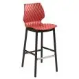 TABURETE UNI - MOD. 393 - ESTRUCTURA A 4 PATAS REDONDAS DE HAYA - ARMAZÓN DE POLIPROPILENO - ALTURA ASIENTO cm 77 - PARA INTERIORES - EMBALAJE DE N. 1 UNIDAD - Medidas Cm A 45 x F 53 x H 111 HOMOLOGACIÓN CE
