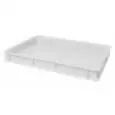 CONTENEDOR DE PASTA Y PIZZA EN POLIETILENE - CAPACIDAD Lt 13 - MEDIDAS EXTERIORES cm. L 60 x P 40 x 7 h - MEDIDAS INTERNAS cm. L 57 x P 37 x 6 h - PESO Kg 1,3