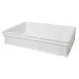 CONTENEDOR DE PASTA Y PIZZA EN POLIETILENE - CAPACIDAD Lt 26 - MEDIDAS EXTERIORES cm. L 60 x P 40 x 13 h - MEDIDAS INTERNAS cm. L 57 x P 37 x 12 h - PESO Kg 1,65