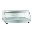VITRINA NEUTRA - MOD. VBN1 - Estructura de acero inox - Lados y puertas de metacrilato transparente - N. 1 estante