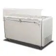 CONSERVADORA PARA HELADOS EN POZZETTI - MOD. VIA VENETO 10C - Capacidad LT. 440 - Temperatura -5°/-20°C - Medidas cm A 156,8 x F 69 x h 98,4 - Cobertura transparente incluido - CE