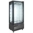 EXPOSITOR REFRIGERADO VERTICAL EN ACERO INOX - CRISTAL EN 4 LADOS - Mod. VIC 85 PHP - VENTILADA - CAPACIDAD Lt 340 - TEMPERATURA -18°/-21°C - Medidas cm L 85 x P 59,5 x h 195 - Homologación CE