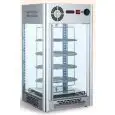 EXPOSITOR REFRIGERADO - Mod. VRN 108 - Estructura autogiratoria con n. 4 pisos cromados ø 36 - Temperatura 2/+10 °C - Capacidad lt 108 - Refrigeración ventilada - Potencia W 230 - Alimentación monofásica - Medidas cm A 47,5 x F 47,5 x 87h - Homologación C