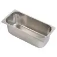 Cubetas para heladería en acero inox - Capacidad Lt. 5,0 - Medidas mm. L 360 x P 165 x 120 h