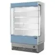 EXPOSITOR MURAL REFRIGERADO CON PUERTAS ABATIBLES - MOD. VULCANO VB 80 VERNICIATO - IDEAL PARA EMBUTIDOS Y PRODUCTOS LÁCTEOS - de BAJO CONSUMO ENERGÉTICO - VENTILADO - Temperatura mínima de trabajo °C +3/+5 - AUTOSERVICIO