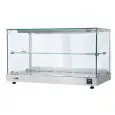 VITRINA CALIENTE DE SOBREMESA - MOD. TBVP - CRISTALES RECTOS - ESTRUCTURA DE ACERO INOXIDABLE - TEMPERATURA °C +30 /+ 90  - Control termostático - Monofásica 240V - NORMA CE
