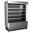 EXPOSITOR MURAL REFRIGERADO - MOD. VULCANO 80 INOX F/V - Para FRUTA y VERDURA - VENTILADO - Temperatura mínima de trabajo °C +6/+8 - AUTOSERVICIO - NO MODULAR - CE