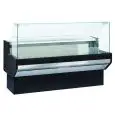Mostrador vitrina para alimentos refrigerado - Mod WST - Ventilado - Temperatura mínima de trabajo °C +2/+4 - Profundidad estante exposición: 67 cm