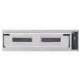 HORNOS ELÉCTRICOS DIGITALES PARA PIZZA - Mod. TRAYS 9/D - N. 1 cámara - Superficie con piedras refractarias o Cámara totalmente refractaria - Medidas de la cámara cm A 123 x F 108 x 17,5 h - N. Pizzas 9 (Ø cm 40)/N. 5 bandejas cm 60x40 - Potencia 15,3 Kw 