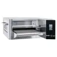 HORNO DE CINTA DE GAS PARA PIZZA - Mod. C/40 GAS - Modular y Apilable - De acero inox - Medidas de la cámara cm L 40 x P 54 x 10 h - Potencia 10,4 Kw - CE