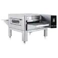 HORNO DE CINTA DE GAS PARA PIZZA - Mod. C/80 GAS - Modular y Apilable - De acero inox - Medidas de la cámara cm L 80 x P 110 x 10 h - Potencia 22,6 Kw - CE