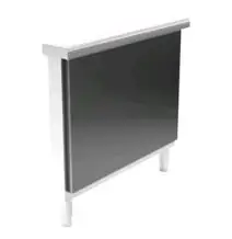 Laterales terminales de acero Inox natural con acabado Scotch Brite